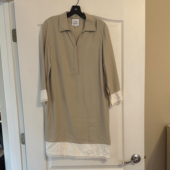 Akris Beige and White Dress - Picture 1 of 5